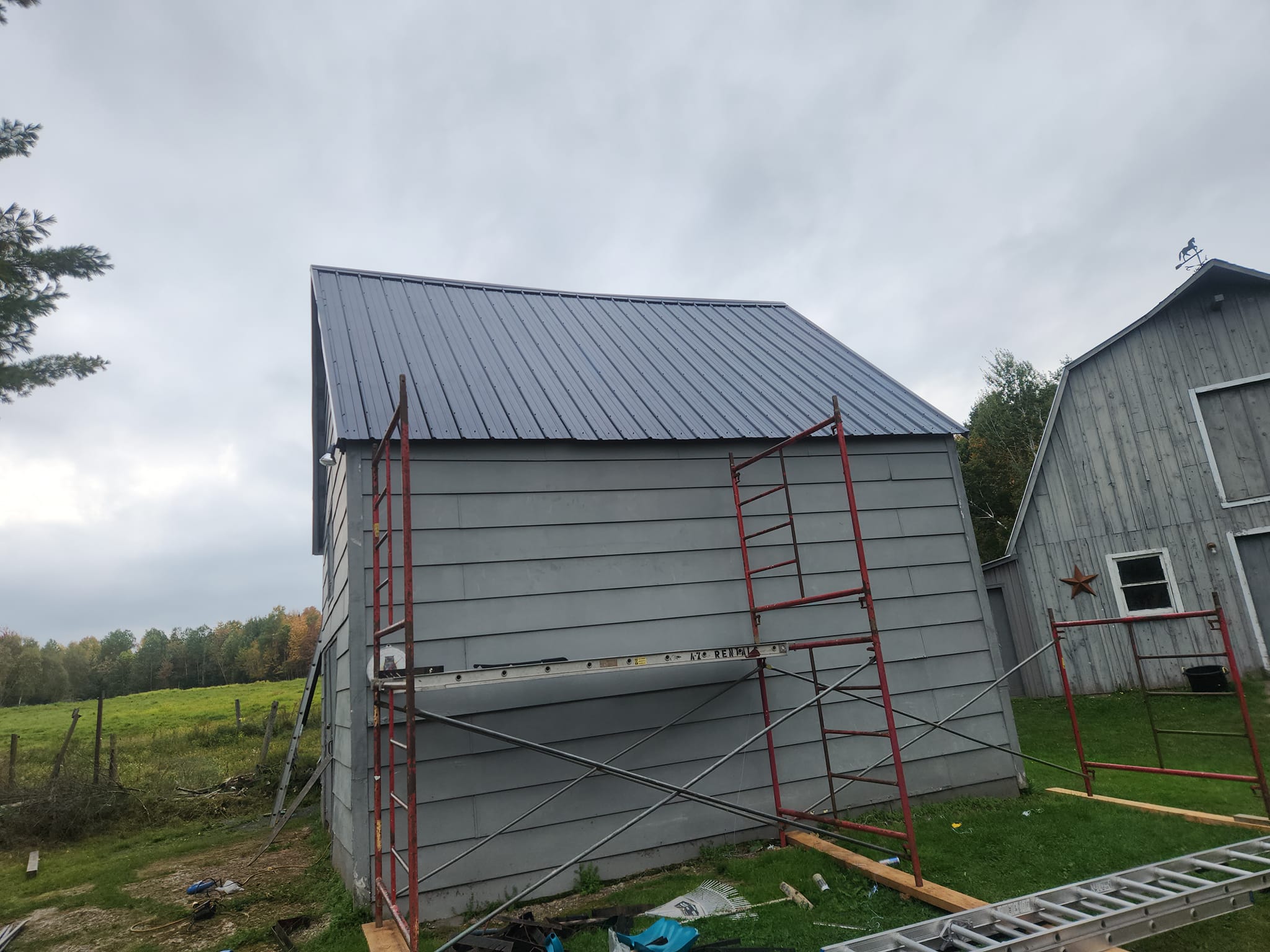 Completed roofing project